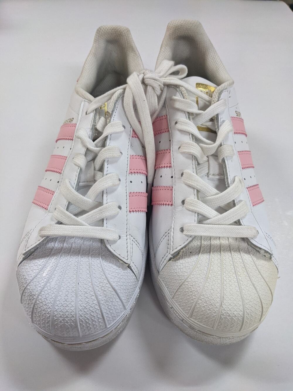 Adidas Originals Pink and white sneakers size US 6.5 trainers PreOwned Kicks